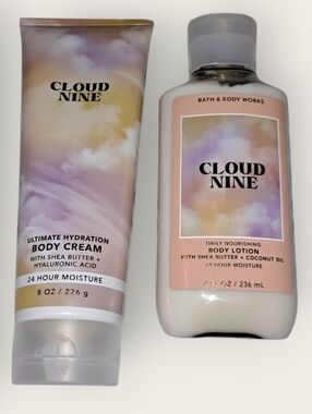 Bath And Body Works Cloud Nine 2 Piece Bodycare Set New